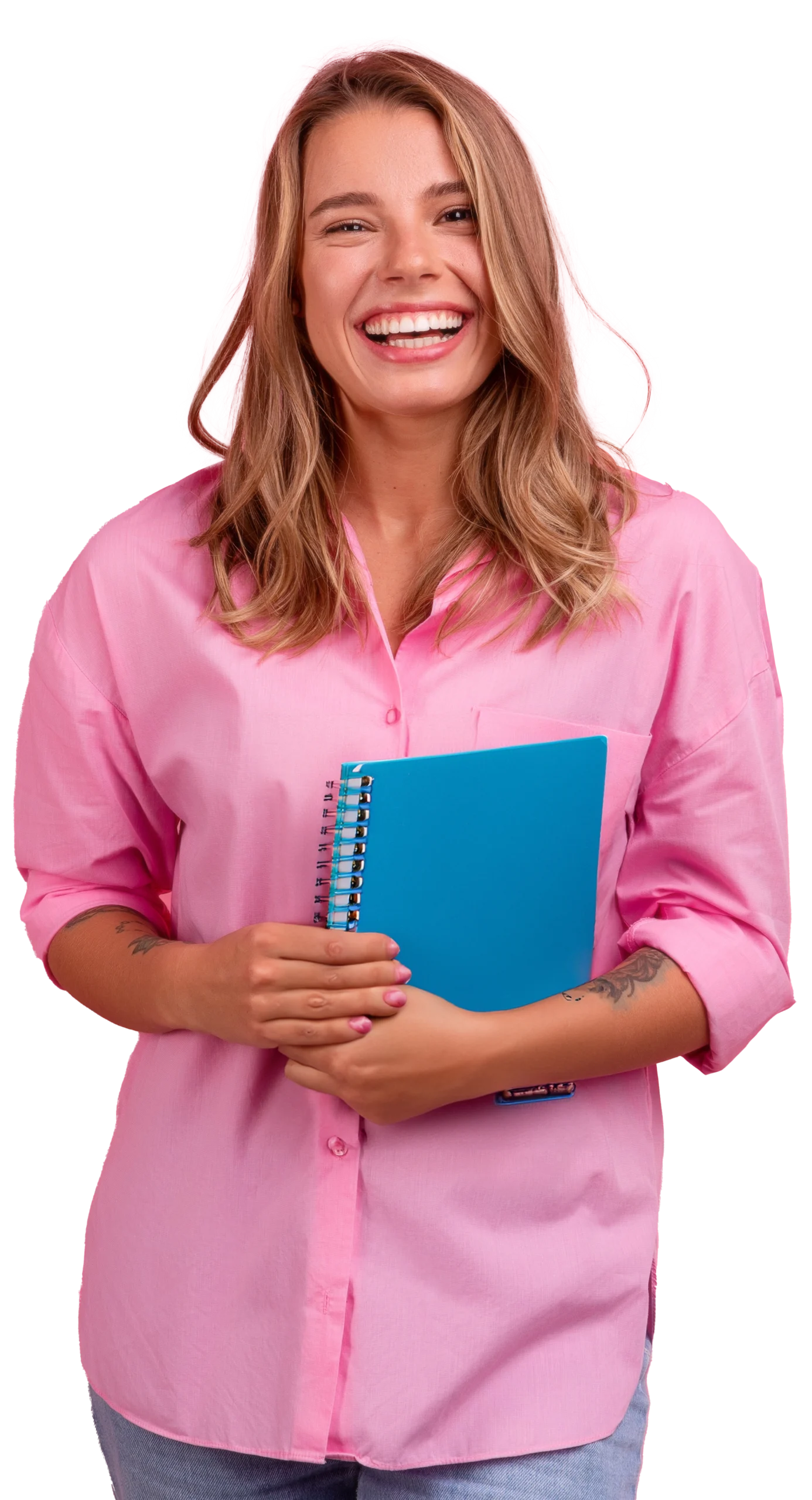 Estudante de curso livre, representando uma aluna que usa o software de gestão educacional Perseus